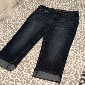 Earl Jeans Dark Wash Cropped Jeans
